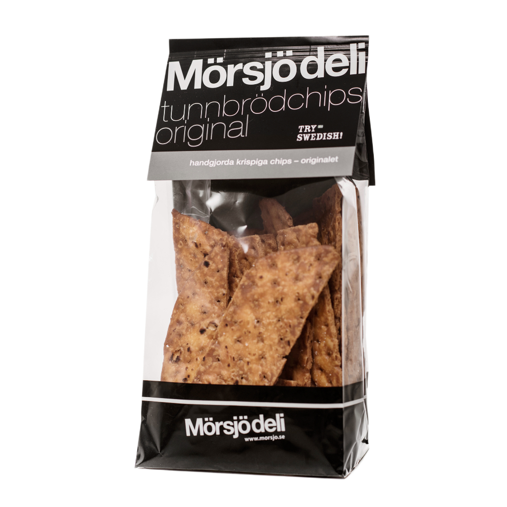 Mörsjö deli tunnbrödchips original, 200 gram förpackning